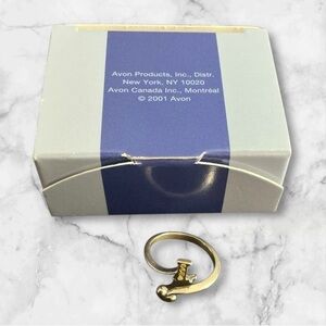 Vintage Avon Sterling Silver Ring “L” and Heart